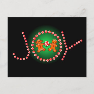 JOY, GINGERBREAD KINDEREN & SNOEP van SHARON SHARP Briefkaart