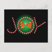 JOY, GINGERBREAD KINDEREN & SNOEP van SHARON SHARP Briefkaart (Voorkant)