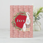 Joy Gnomes Kerstmis Kaart (Staand voorkant)