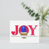 Joy God is met ons kerstBriefkaart Briefkaart (Staand voorkant)