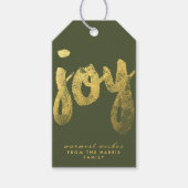 Joy + Gold Foil | FEESTDAGEN Cadeaulabel (Voorkant)