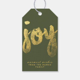 Joy + Gold Foil | FEESTDAGEN Cadeaulabel