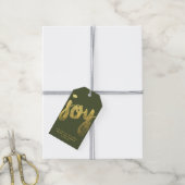 Joy + Gold Foil | FEESTDAGEN Cadeaulabel (Met Touw)
