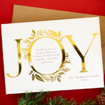 Joy Gold Foil Foliage Berry Wreatfoto White