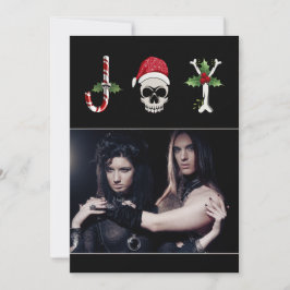 Joy Gothic kerstfoto-feestdag Feestdagenkaart