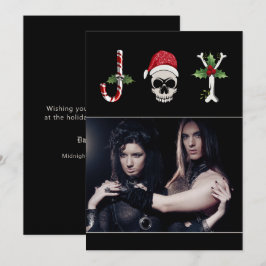 Joy Gothic kerstfoto-feestdag Feestdagenkaart