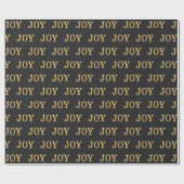 JOY (goud) Cadeaupapier (Vlak)