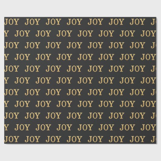 JOY (goud) Cadeaupapier (Vlak)