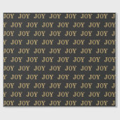 JOY (goudglitter) Cadeaupapier (Vlak)