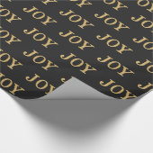 JOY (goudglitter) Cadeaupapier (Hoek)