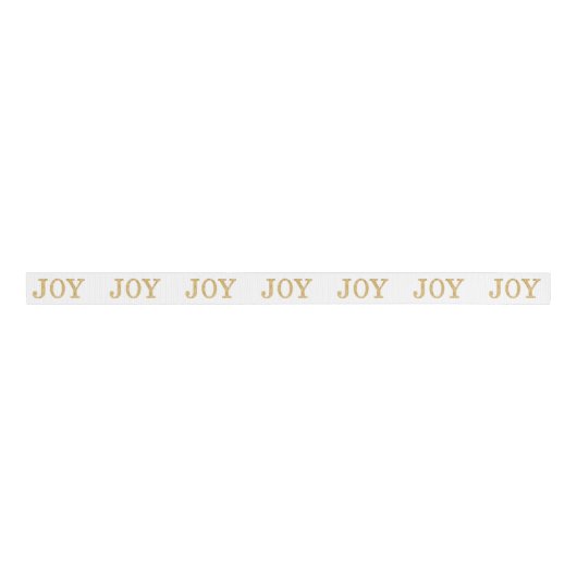 JOY (goudglitter) Grosgrain Lint (Voorkant)