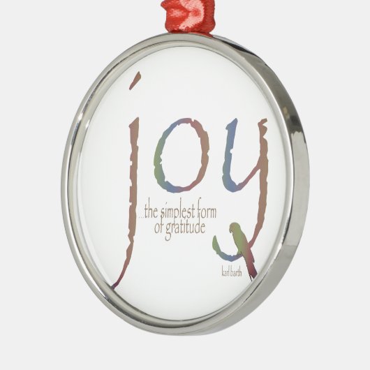 Joy - Gratitude Metalen Ornament (Links)