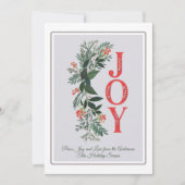 Joy Greenery Classic Gray Lijst Peace Love Holiday (Voorkant)