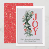 Joy Greenery Classic Gray Lijst Peace Love Holiday (Voorkant / Achterkant)
