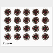 Joy Greenery | Kerstakelmolen van Berries Ronde Sticker (Vel)