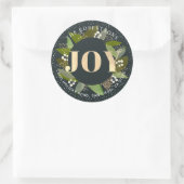 JOY Groen Blauwe Blauwe Blauwe Blauw Adres Sticker (Tas)