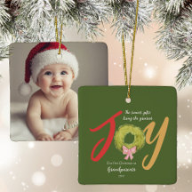 Joy Grootouders Eerste Kerst Keepsake Krans
