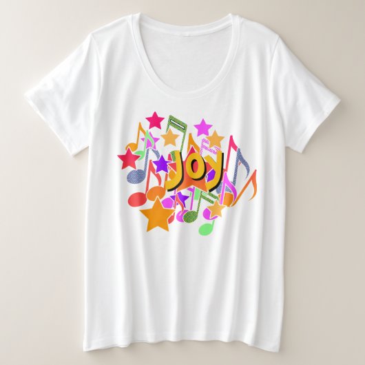Joy Grote Maat T-shirt (Design voorkant)