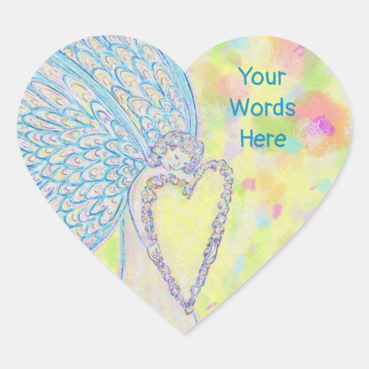 Joy Guardian Angel Art Custom Decal Sticker (Voorkant)