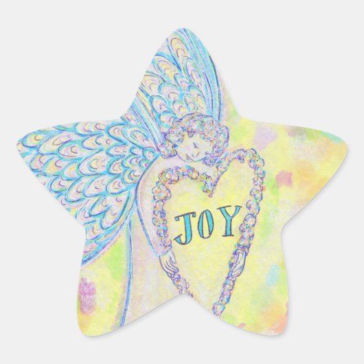 Joy Guardian Angel Art Custom Decal Stickers (Voorkant)