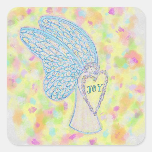 Joy Guardian Angel Art Custom Decal Stickers (Voorkant)