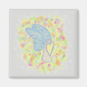 Joy Guardian Angel Art Custom Fridge Magnet (Voorkant)