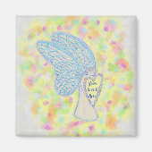 Joy Guardian Angel Art Custom Fridge Magnets Magneet (Voorkant)