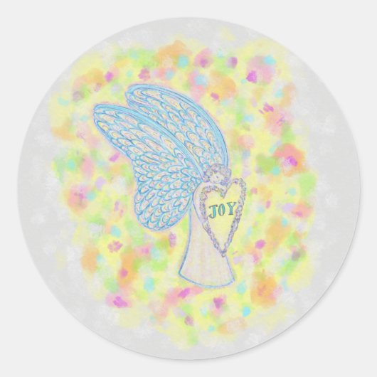 Joy Guardian Angel Art Custom Sticker Decals (Voorkant)