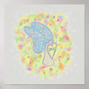 Joy Guardian Angel Art Print Poster