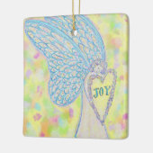 Joy Guardian Angel Custom Holiday Gift Ornament (Links)