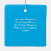 Joy Guardian Angel Custom Holiday Gift Ornament (Achterkant)