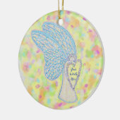 Joy Guardian Angel Custom Holiday Gift Ornament (Links)