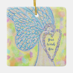 Joy Guardian Angel Custom Holiday Gift Ornaments Keramisch Ornament