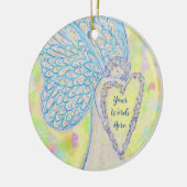 Joy Guardian Angel Custom Holiday Gift Ornaments Keramisch Ornament (Links)