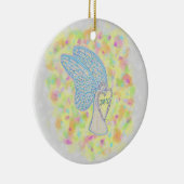 Joy Guardian Angel Custom Holiday Gift Ornaments Keramisch Ornament (Rechts)