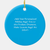 Joy Guardian Angel Custom Holiday Gift Ornaments Keramisch Ornament (Achterkant)