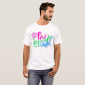 Joy Hand Lettering Polysexual Poly T-shirt (Voorkant volledig)