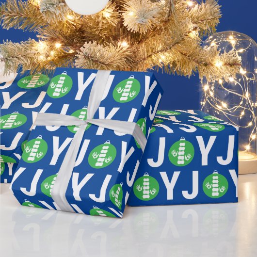 JOY Hands en Spine Logo Ornament Chiropractic Cadeaupapier (Feestdagen)