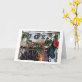 *JOY & HAPPINESS DEZE CHRISTMAS HOLIDAIRE SEIZOEN* KAART (Gele Bloem)