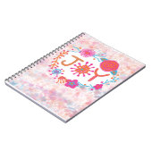 Joy | Happy Floral Wreath Notitieboek (Linkerzijde)
