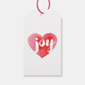 Joy Heart Vakantie Labels Cadeaulabel (Voorkant)