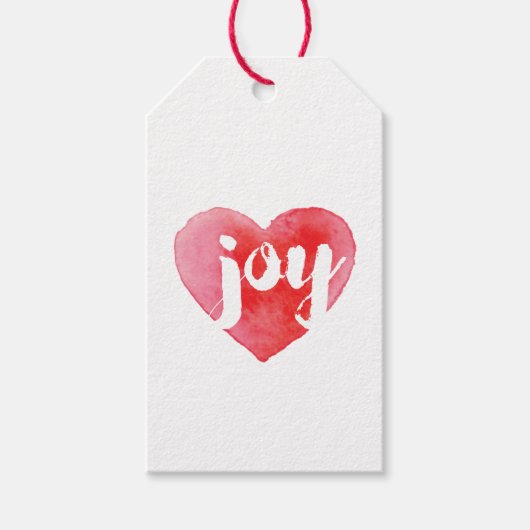 Joy Heart Vakantie Labels Cadeaulabel (Voorkant)