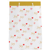 Joy Hearts Medium Cadeauzakje (Achterkant)