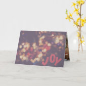 Joy Holiday Greeting Card Kaart (Gele Bloem)