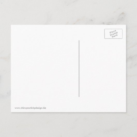 JOY Holiday Kerstchiropractic Briefkaart (Achterkant)