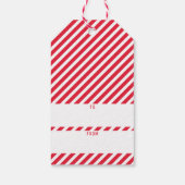 JOY HOLIDAY stijlvol eenvoudig modern leuk rood sp Cadeaulabel (Achterkant)