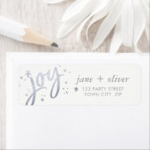 JOY HOLIDAY stijlvolle eenvoudige moderne zilveren Etiket (Insitu)