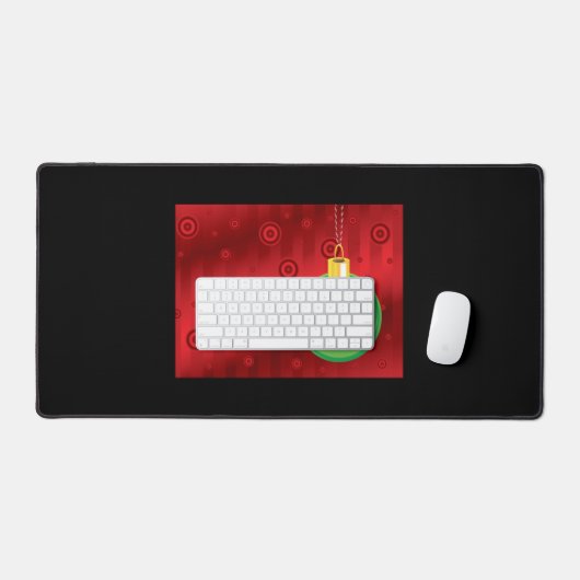 Joy Holiday Tree Ornament Design Kerstmis Bureaumat (Keyboard & Muis)