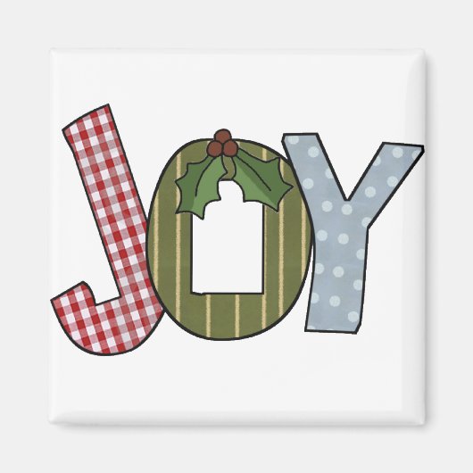 JOY Holiday Tshirts en geschenken Magneet (Voorkant)