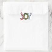 JOY Holiday Tshirts en geschenken Ronde Sticker (Tas)